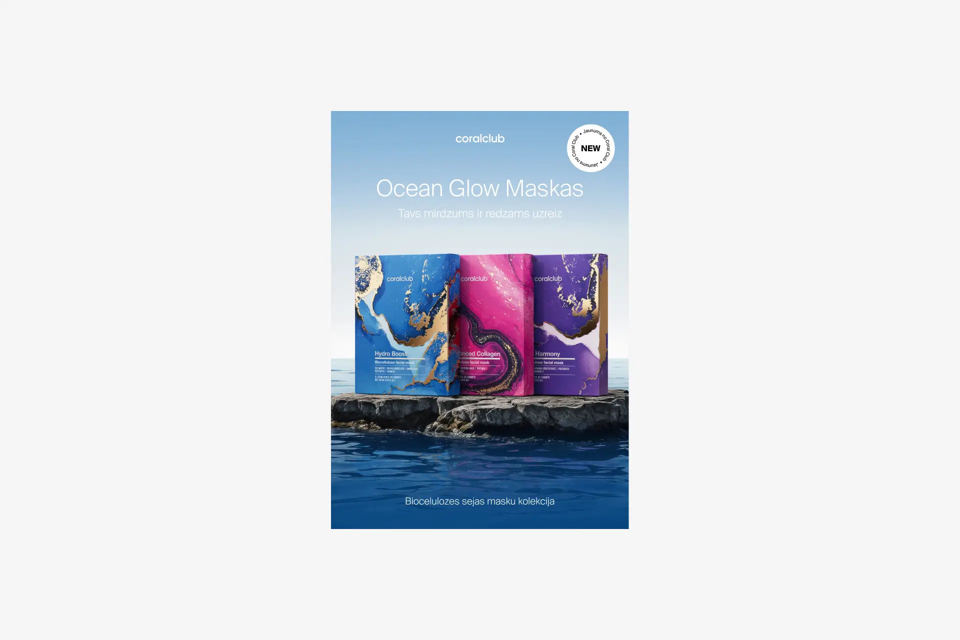 Flyer "Ocean Glow Masks"